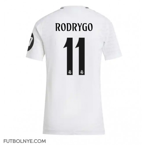 Camiseta Real Madrid Rodrygo Goes #11 Primera Equipación para mujer 2024-25 manga corta